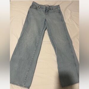 pacsun casey low rise baggy jeans light indigo